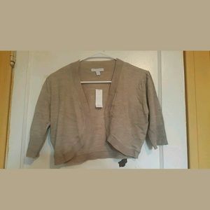 NWT $30 New York & Co Women's Sz M Cropped Open Fr